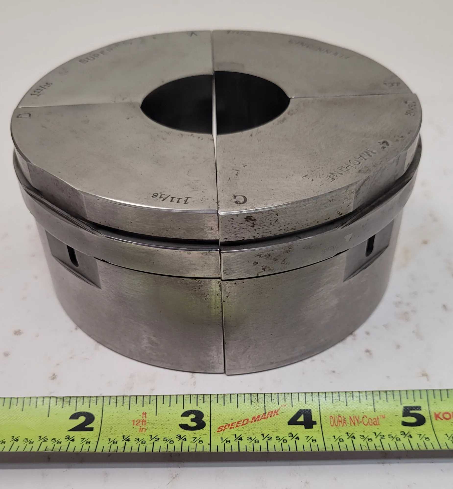 Superior Cincinnati Collet Pad, 1 11/16" S-Style Emergency, 2” Height, Non-Serrated Interior - MACHINING ACCESSORIES & TOOLING