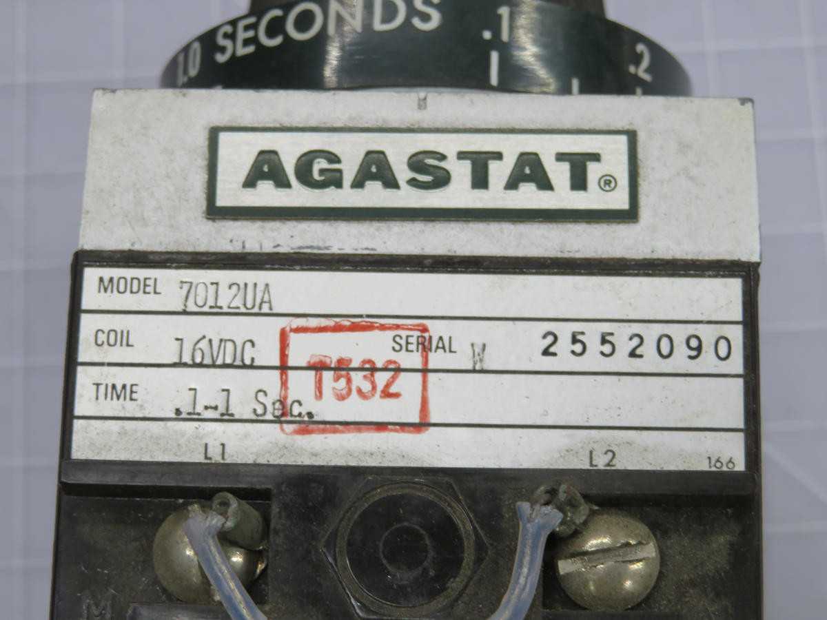 AGASTAT 7012UA TIME DELAY RELAY T235394 - TIME DELAY RELAY