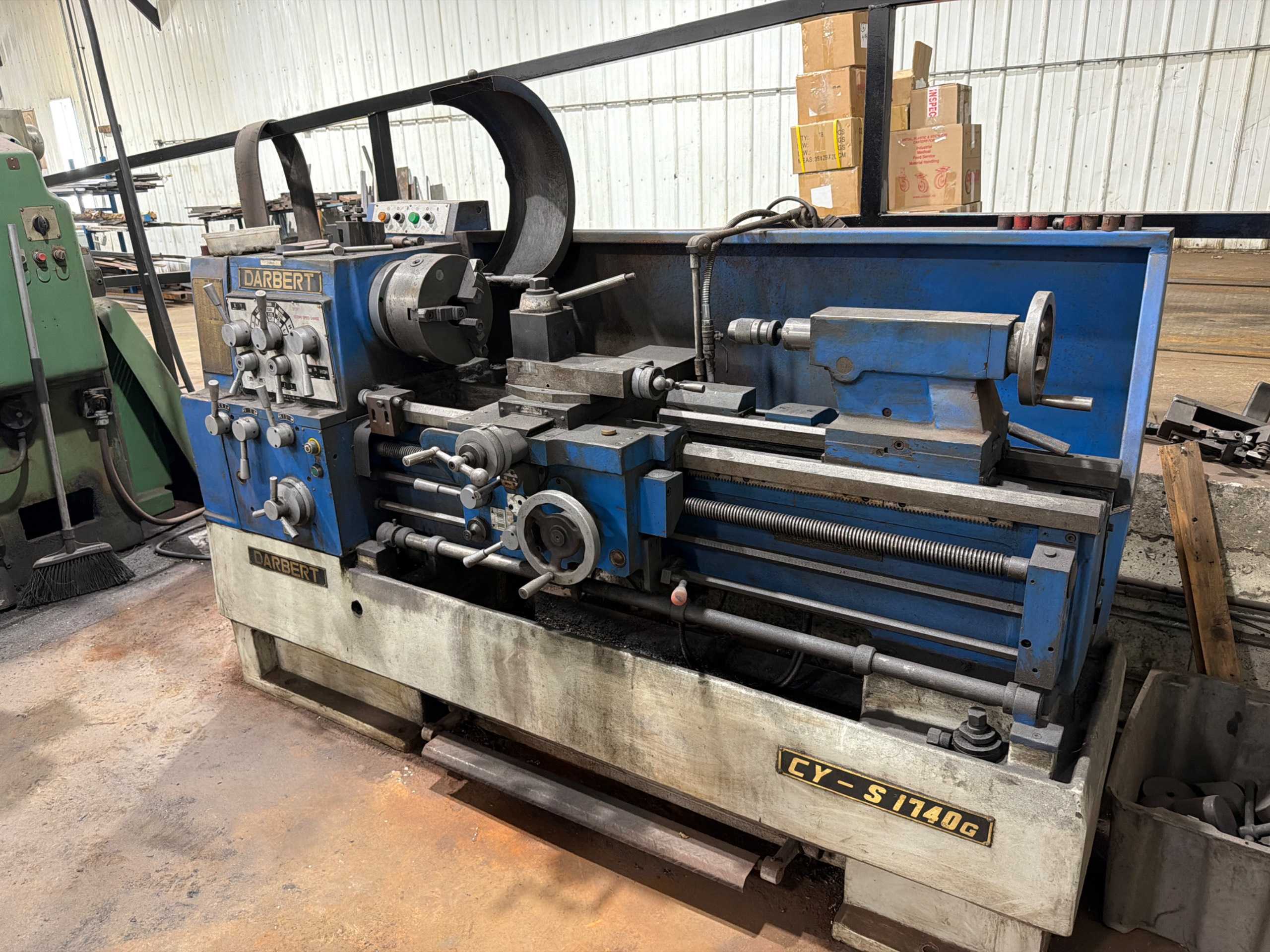 Darbert CY-S1740G Engine Lathe, 17X40IN, 2000 RPM, 2 in Bore, 7.5HP - MANUAL LATHES Darbert CY-S1740G Engine Lathe, 17X40IN, 2000 RPM, 2 in Bore, 7.5HP - MANUAL LATHES