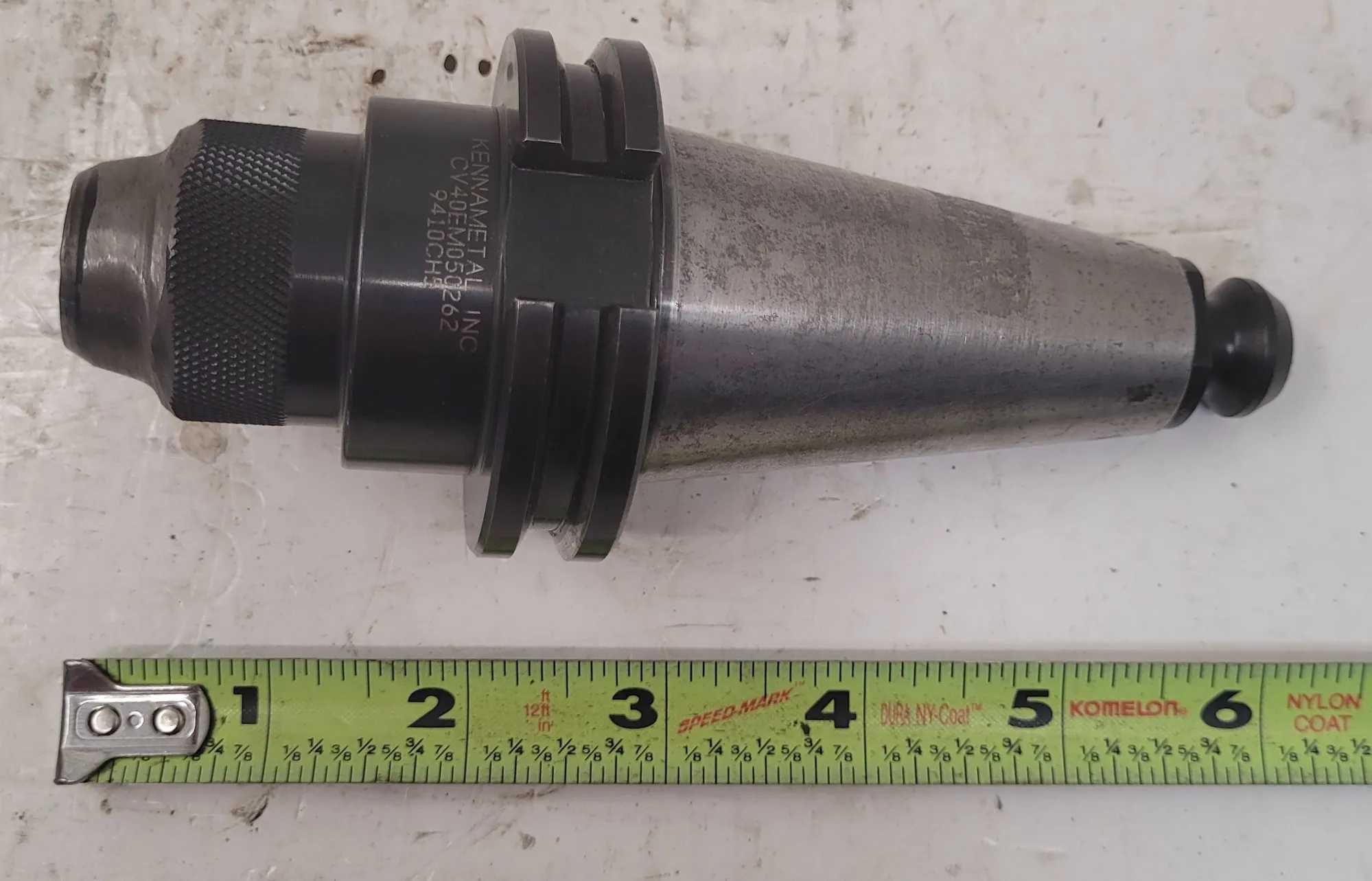 KENNAMETAL CV40EM050262 CAT 40 END MILL HOLDER - MACHINE TOOLING