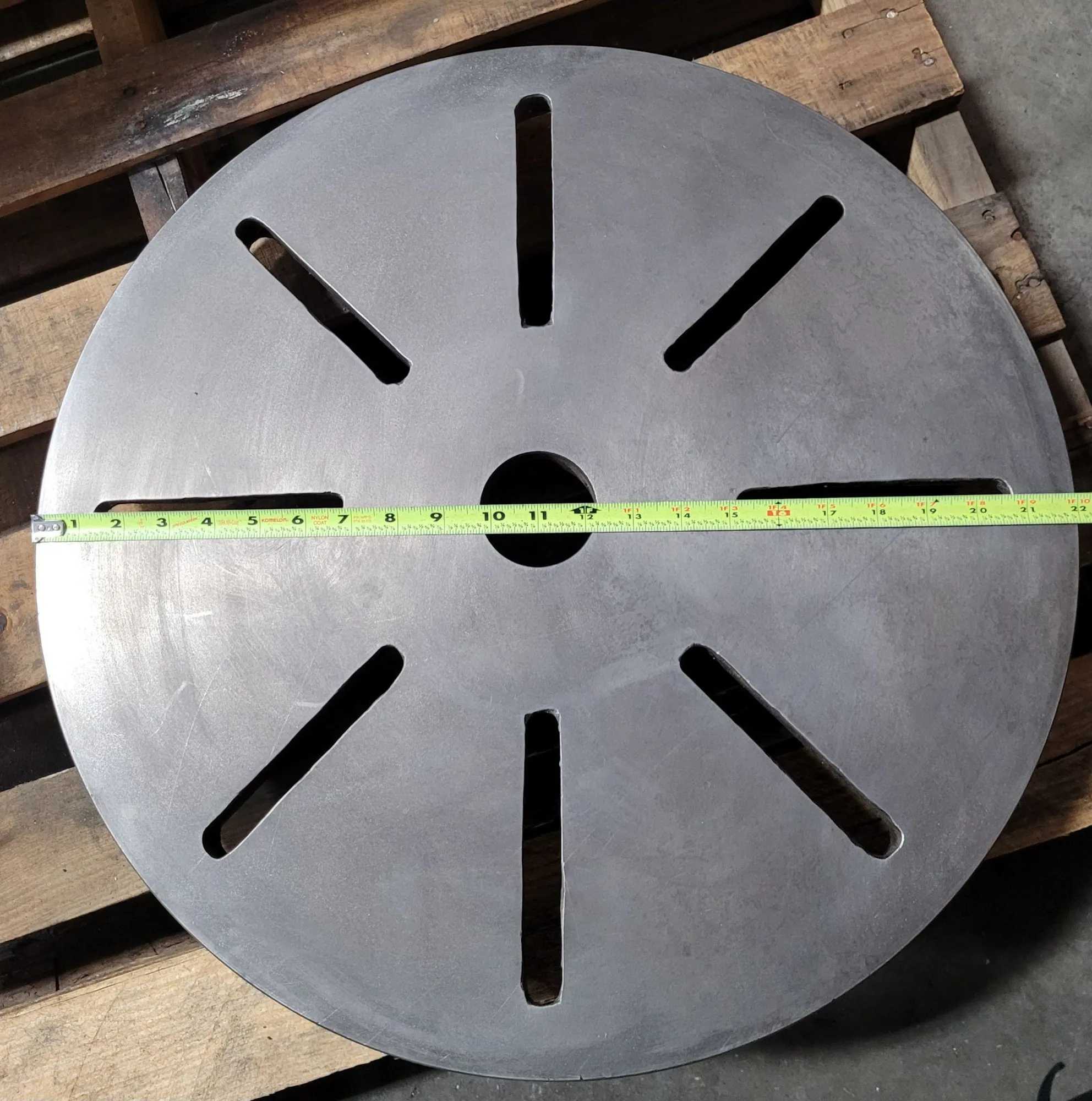 D1-6 LATHE FACE PLATE – 22” OVERALL DIAMETER, 2-1/2” THROUGH HOLE, D1-6 MOUNT, 6 PINS - MACHINING TOOLING & PARTS