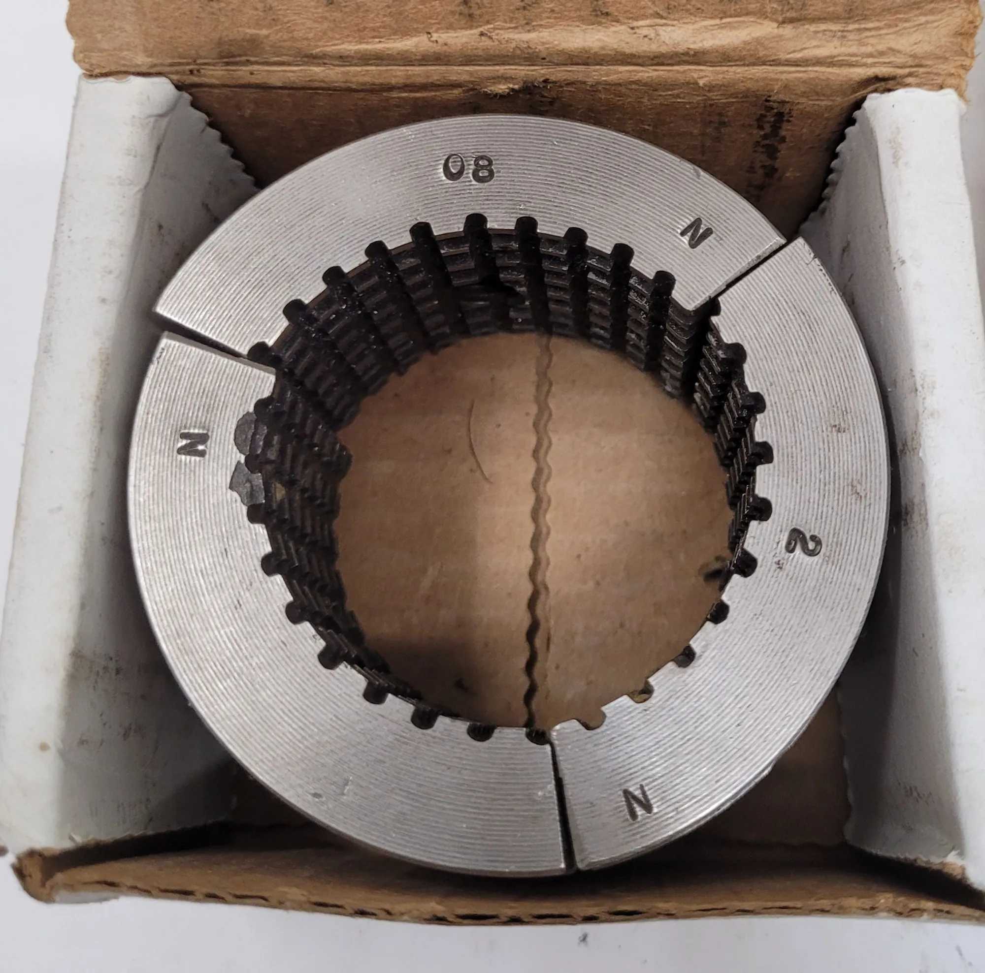 HARDINGE S20 SERRATED COLLET PAD SET - VARIOUS SIZES (SET OF 4) - MACHINING TOOLING & PARTS
