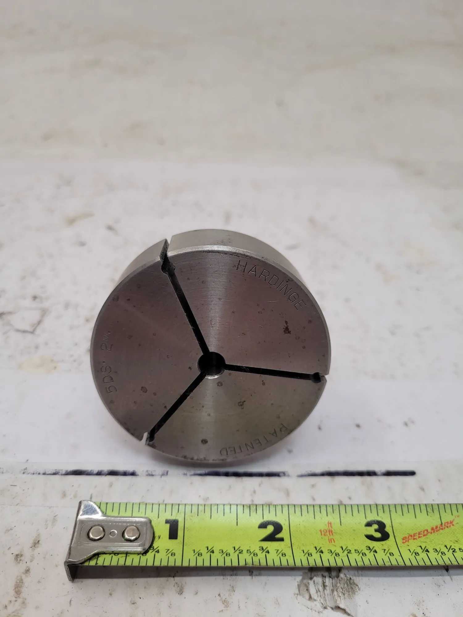 HARDINGE 5DS 2" STEP COLLET - HEAD DIA: 2-3/8" - OVERALL LENGTH: APPROX 3” - MACHINING TOOLING & PARTS