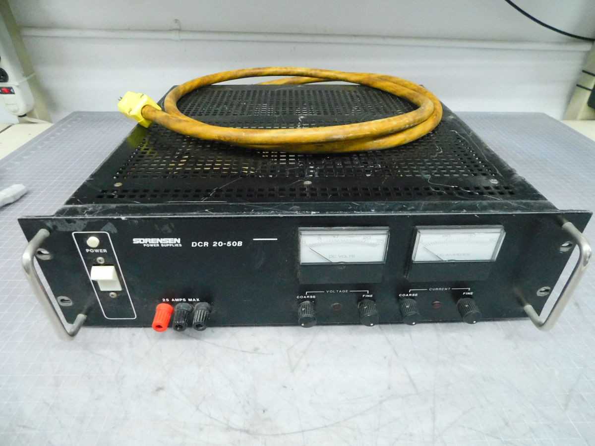 SORENSEN DCR 20-50B DC POWER SUPPLY 0-20V/0-50A M7293 - POWER SUPPLIES