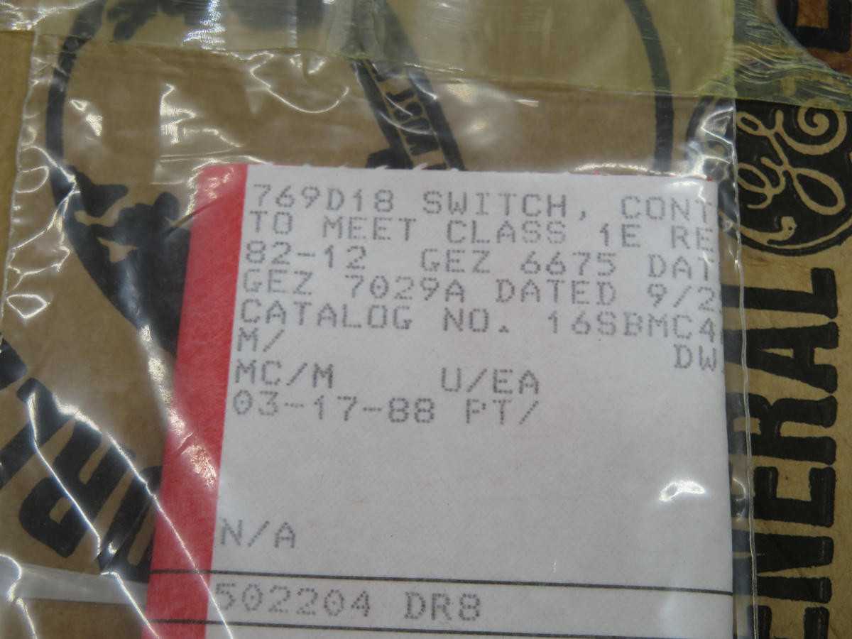GE C4A84S5S1P1 16SBMC4 ROTARY CAM SWITCH T235212 - SWITCHES