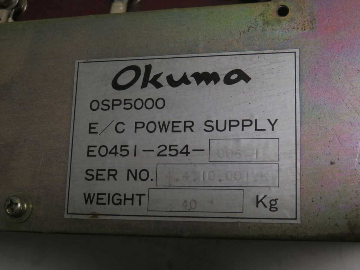 OKUMA OSP5000 E0451-254-006-1 POWER SUPPLY T266578 - POWER SUPPLIES