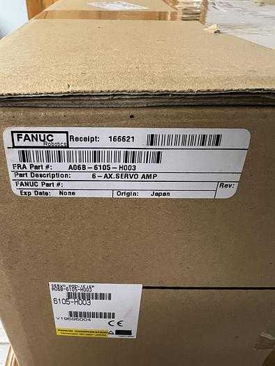 FANUC A06B-6105-H003 1.5KW SERVO AMPLIFIER FOR R-J3IB CONTROLLERS, 6-AXIS MOTION CONTROL - SERVO DRIVES