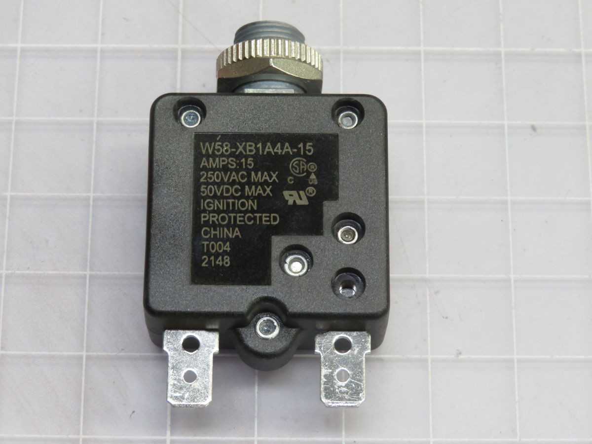 LOT OF 85 TE CONNECTIVITY W58-XB1A4A-15 THERMAL CIRCUIT BREAKER T257784 - CIRCUIT BREAKERS