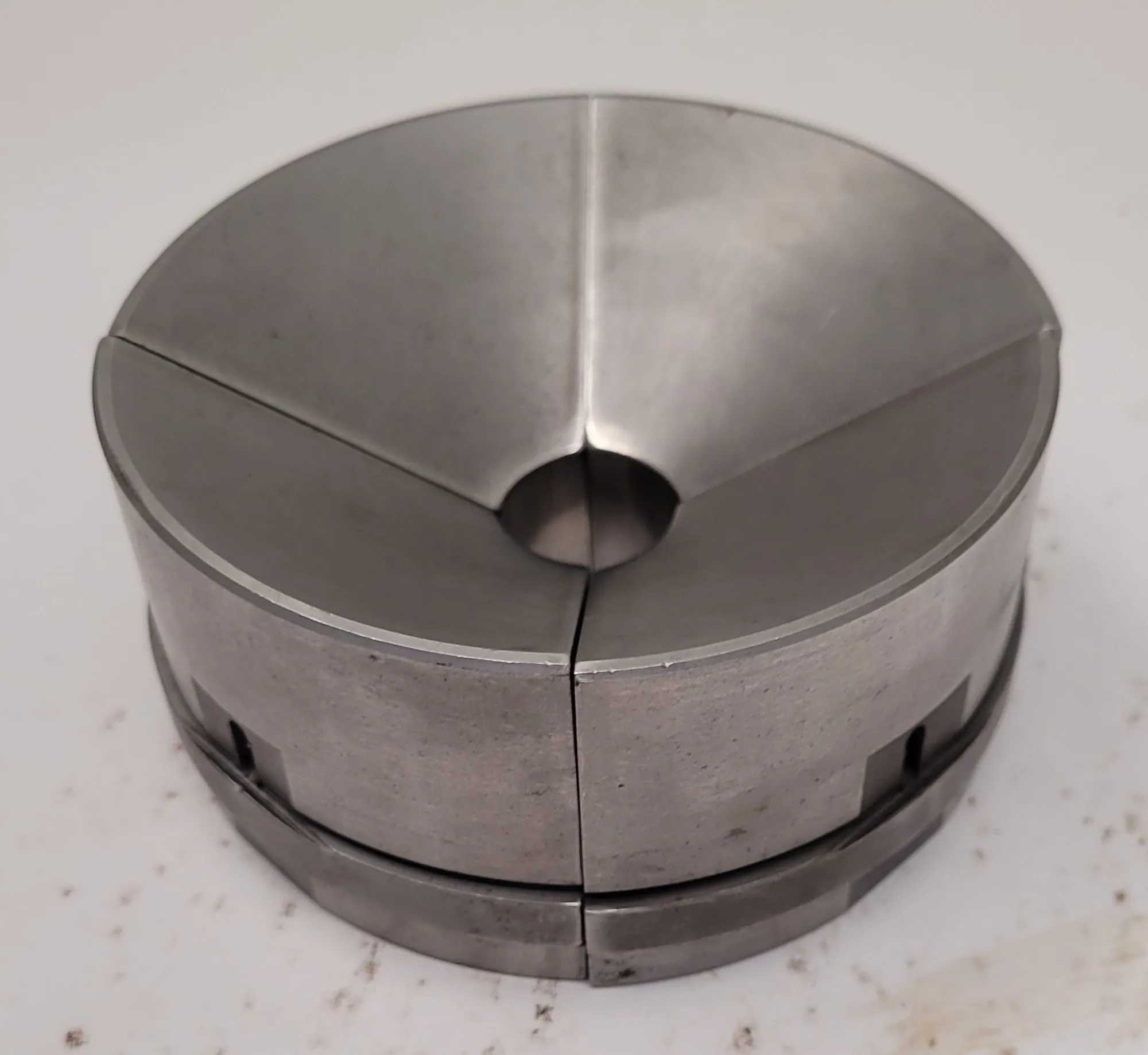 SUPERIOR CINCINNATI 1" S-STYLE EMERGENCY COLLET PAD, 2" HEIGHT, NON-SERRATED - MACHINE TOOLING