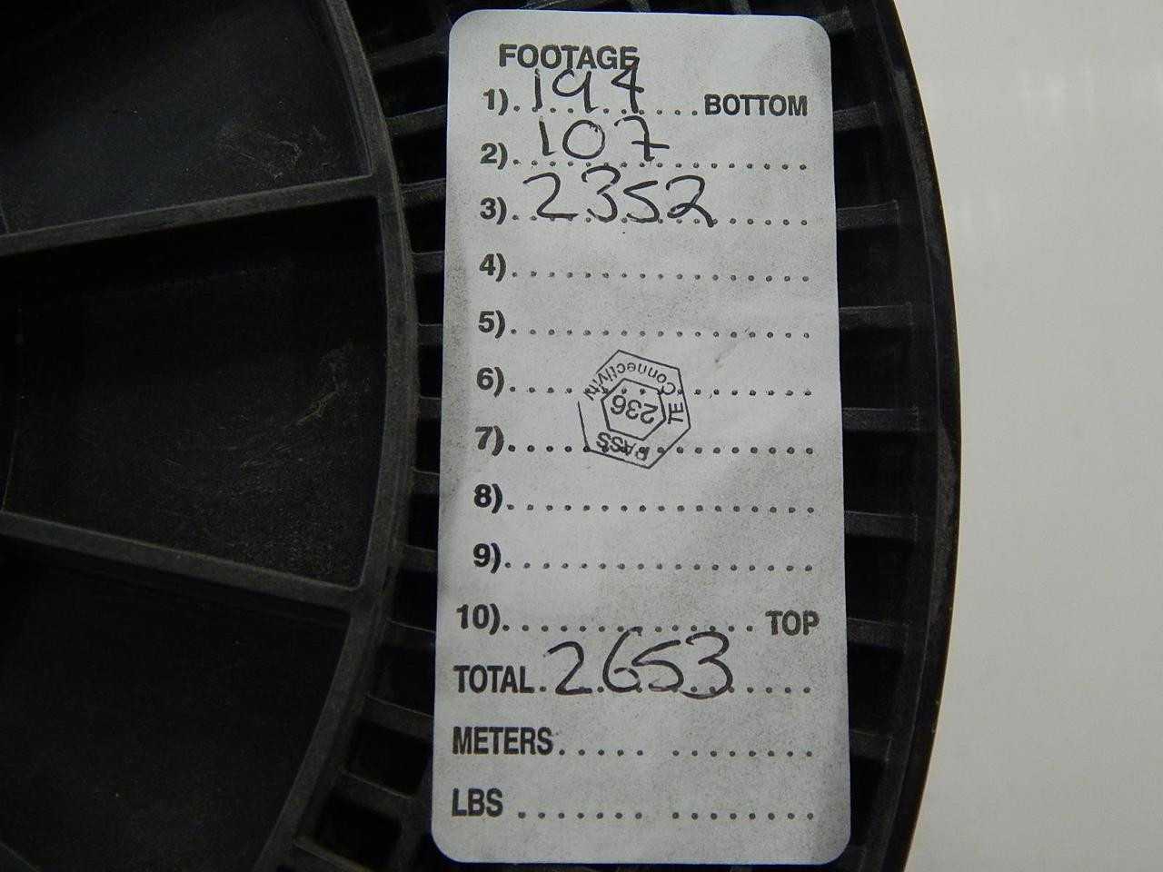 LOT OF 2653 FT RAYCHEM 55PC2212-20-9-9CS2573 324167-000 MULTI-CONDUCTOR CABLE 20AWG 2653 FT 22 LB - ELECTRICAL WIRE