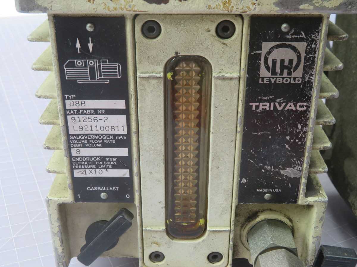 LEYBOLD D8B 91256-2 VACUUM PUMP T267323 - VACUUM PUMP