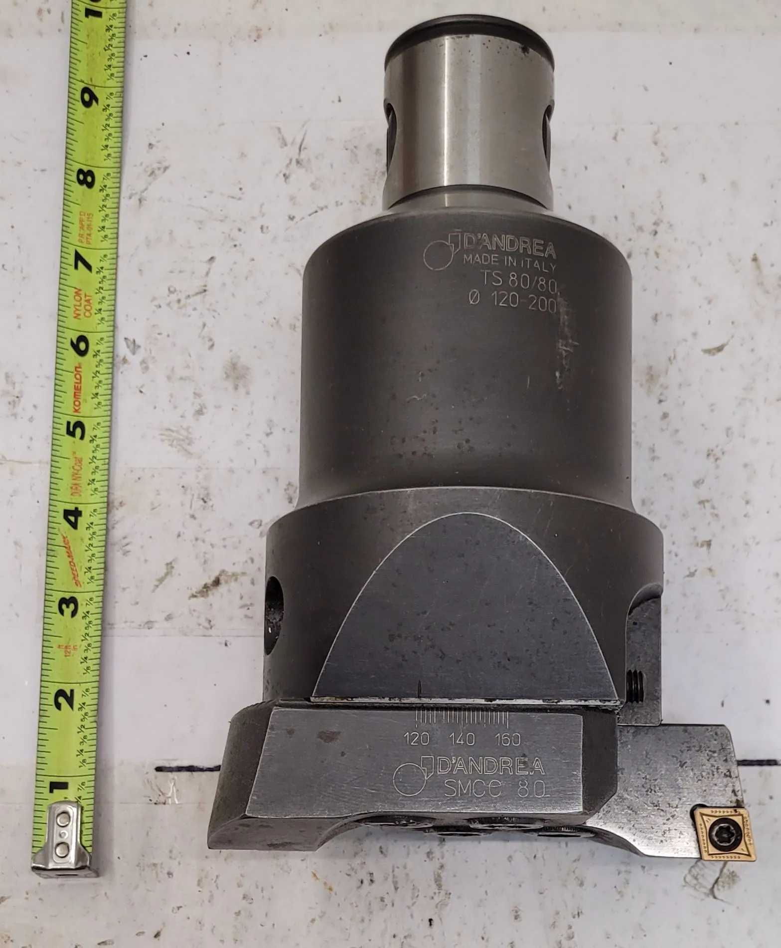 D'ANDREA MB TS 80/80 BORING HEAD W/ SMCC 80 CARTRIDGES, 120MM TO 200MM RANGE - MACHINING TOOLING & PARTS