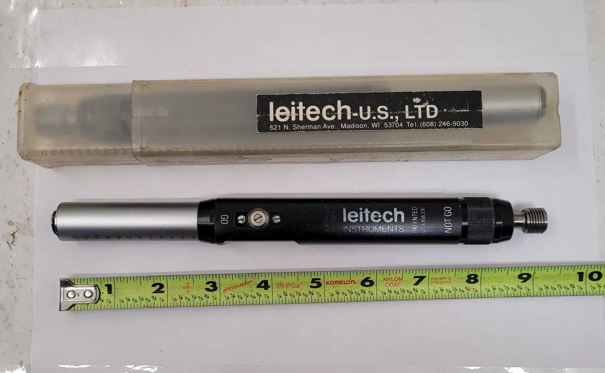 LEITECH-US THREAD PLUG GAGE LOT OF 2 - 335 1/2-20 UNF 2B DEPTH PD: .4675/.4731 - MACHINE TOOLING