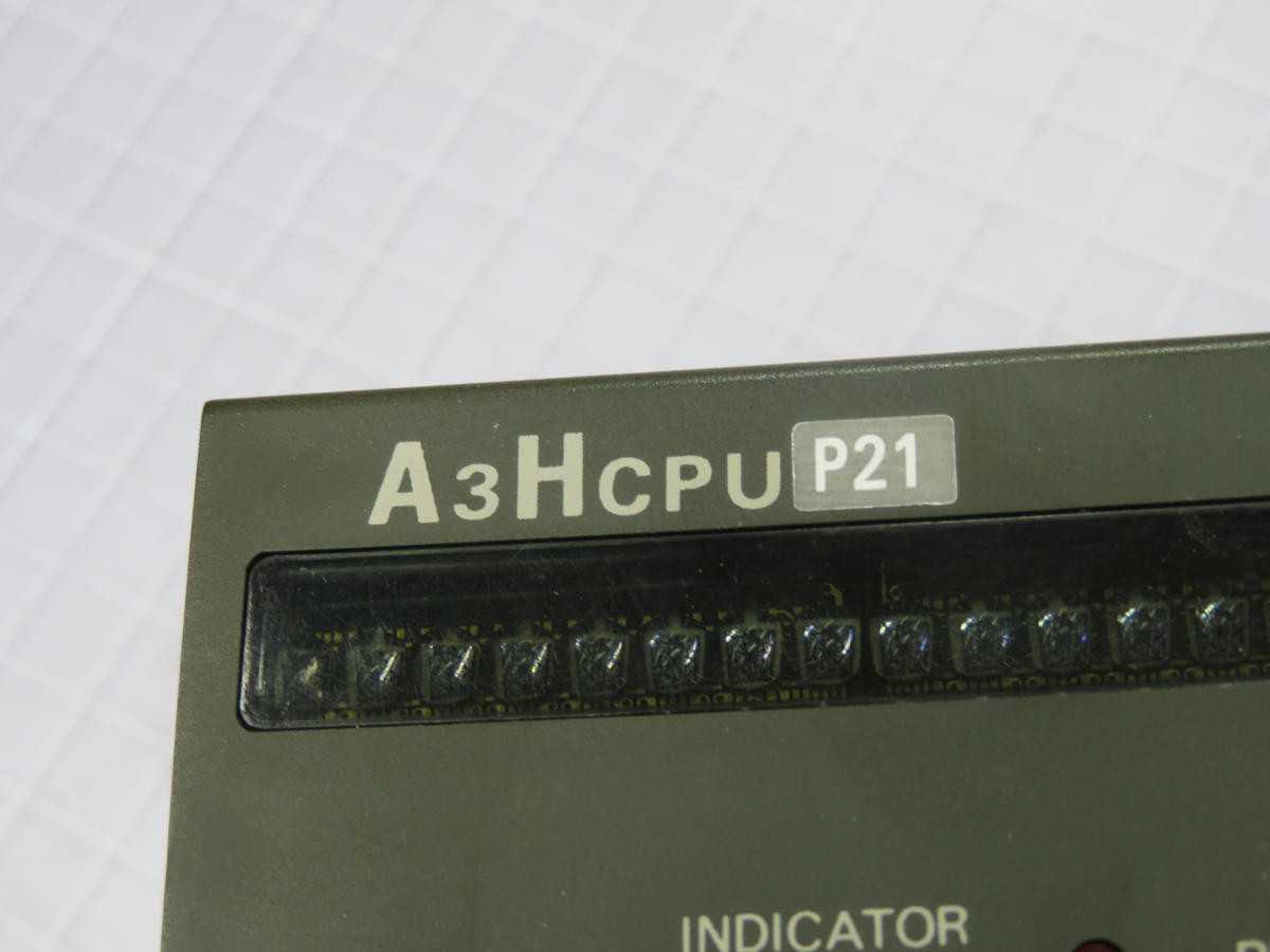 MITSUBISHI A3HCPU P21, PLC, 60K ST MEM, 0.2ΜS/I SPD, 4096 I/O PTS, 5V DC/1.1A PWR - PLC MODULES