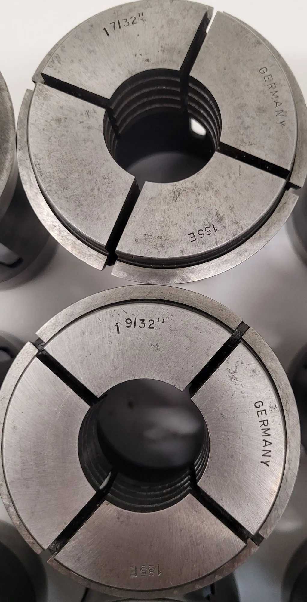 NEAL SKOKIE 185E MACHINE COLLET SET (12 PCS), VARIOUS SIZES - MACHINING TOOLING & PARTS