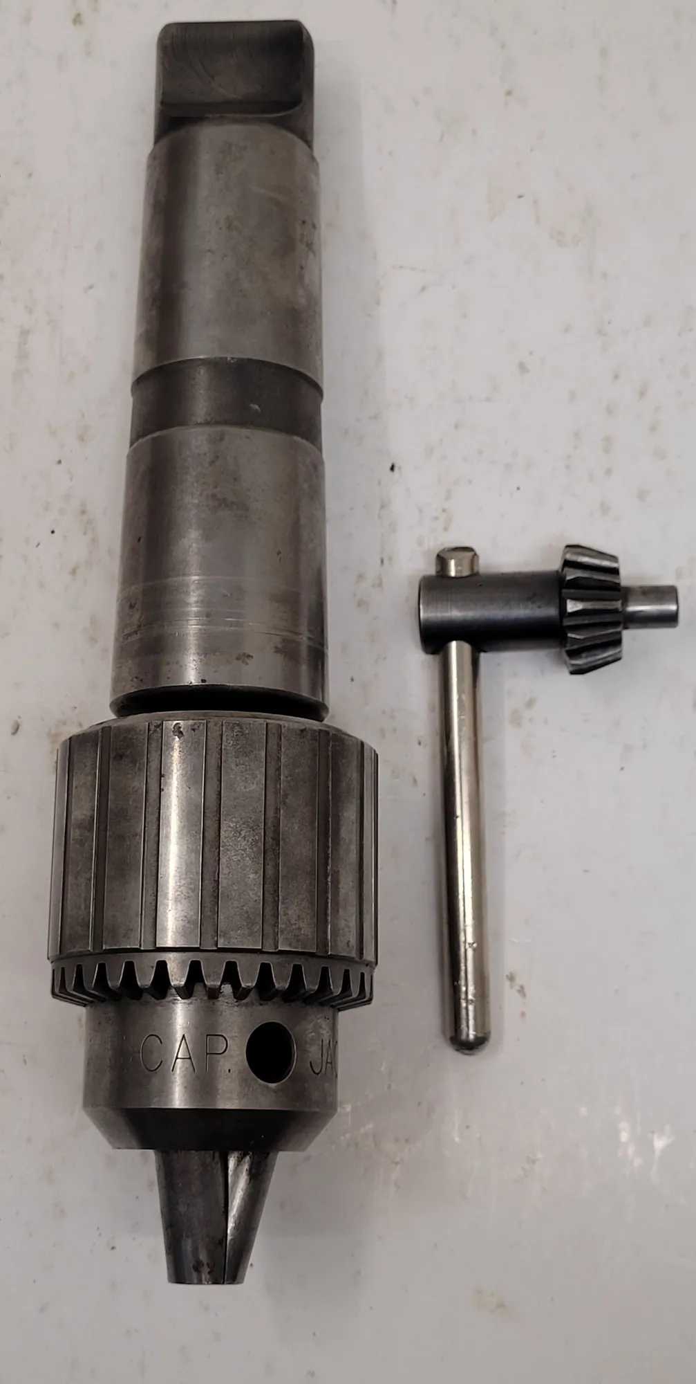 JACOBS 36-3 TAPER BALL BEARING CHUCK W/ 5MT – 3JT SLEEVE - MACHINE TOOLING