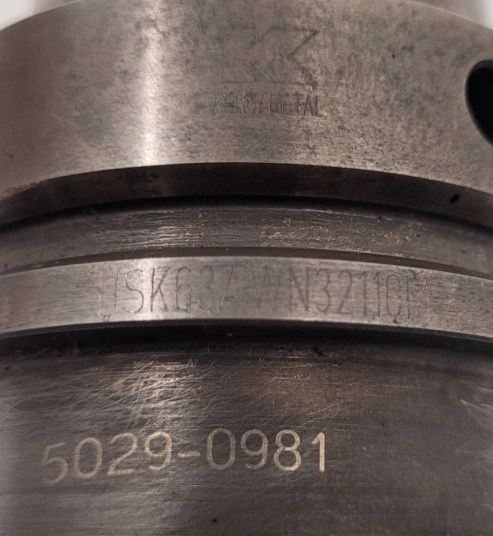KENNAMETAL HSK63AWN32110M WHISTLE NOTCH ADAPTER - MACHINING TOOLING & PARTS