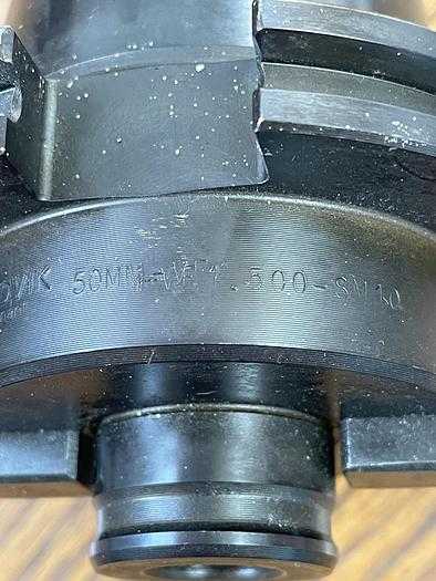 SANDVIK 50MM-VF 1.500-SM10 CAT 50 FACEMILL HOLDER, 1.5000" PILOT, 1.25" ARBOR, 0.5" KEY WIDTH - TOOL HOLDERS