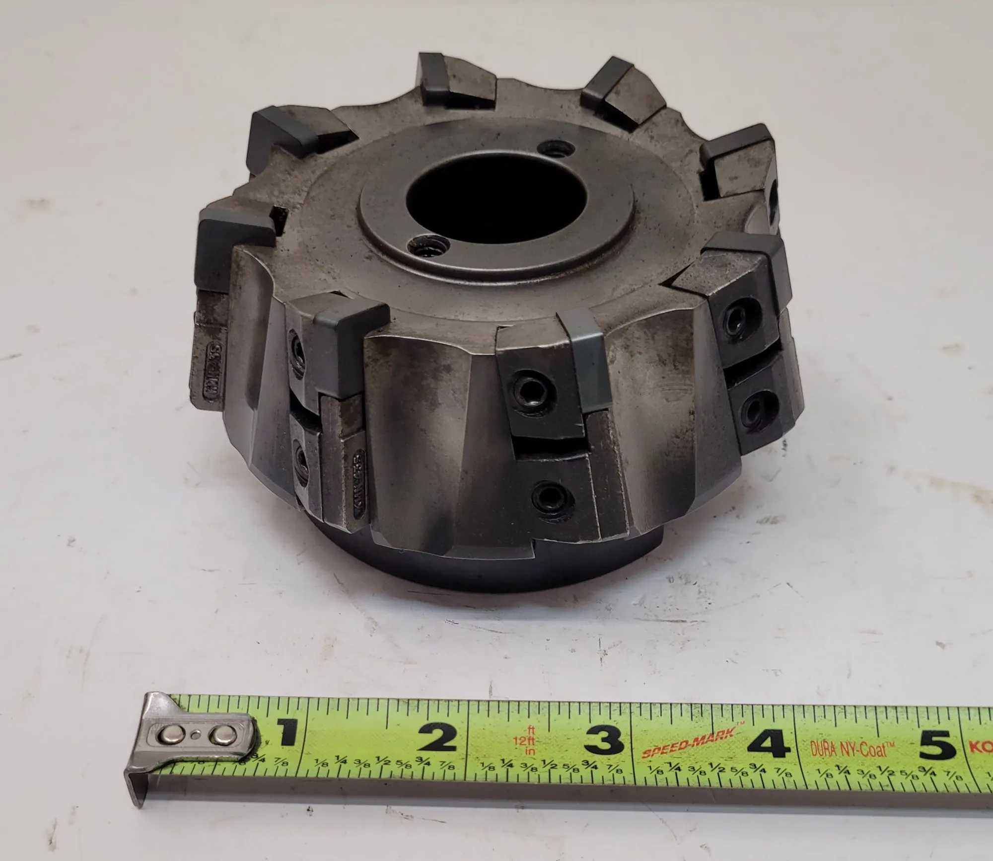KENNAMETAL KDNR4SN415MB 4.0" INSERT FACE MILL, 1.50" BORE, 8 INSERT SLOTS - MACHINE TOOLING