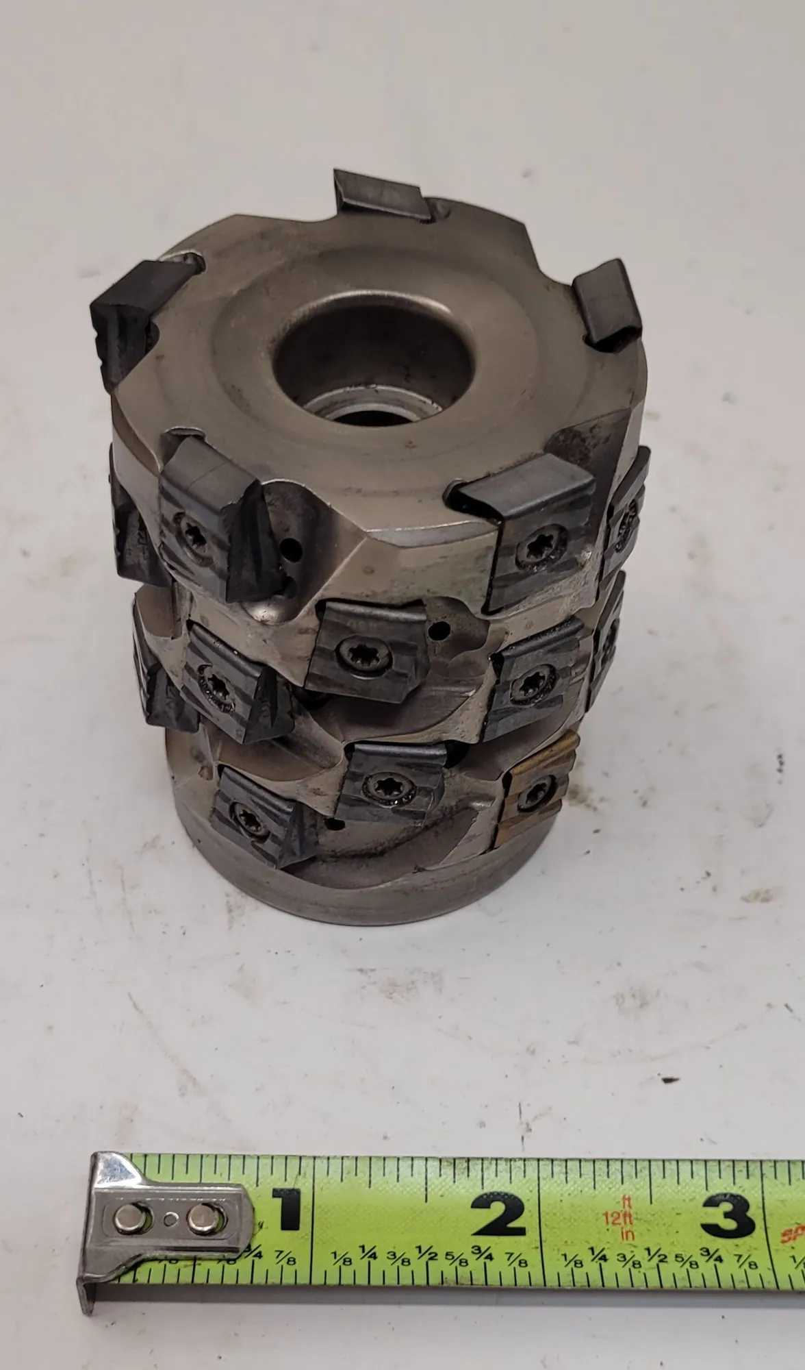 INGERSOLL SHELL MILL, 3IN DIAMETER, 2.5IN BORE, 5 FLUTE, 90 DEG CUTTING EDGE ANGLE - MACHINE TOOLING