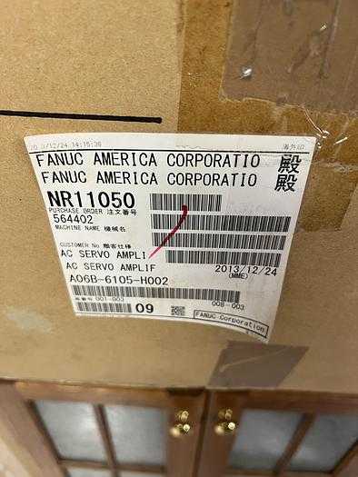FANUC A06B-6105-H002 AC SERVO AMPLIFIER 22A 2.2KW R-J3IB 200-240VAC 28.5LBS - SERVO DRIVES