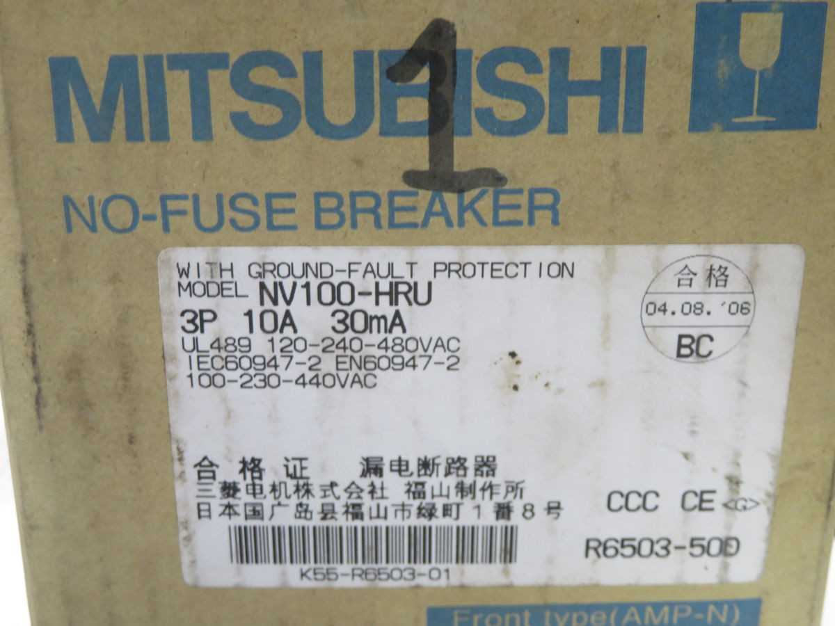 MITSUBISHI NV100-HRU CIRCUIT BREAKER T260026 - CIRCUIT BREAKERS