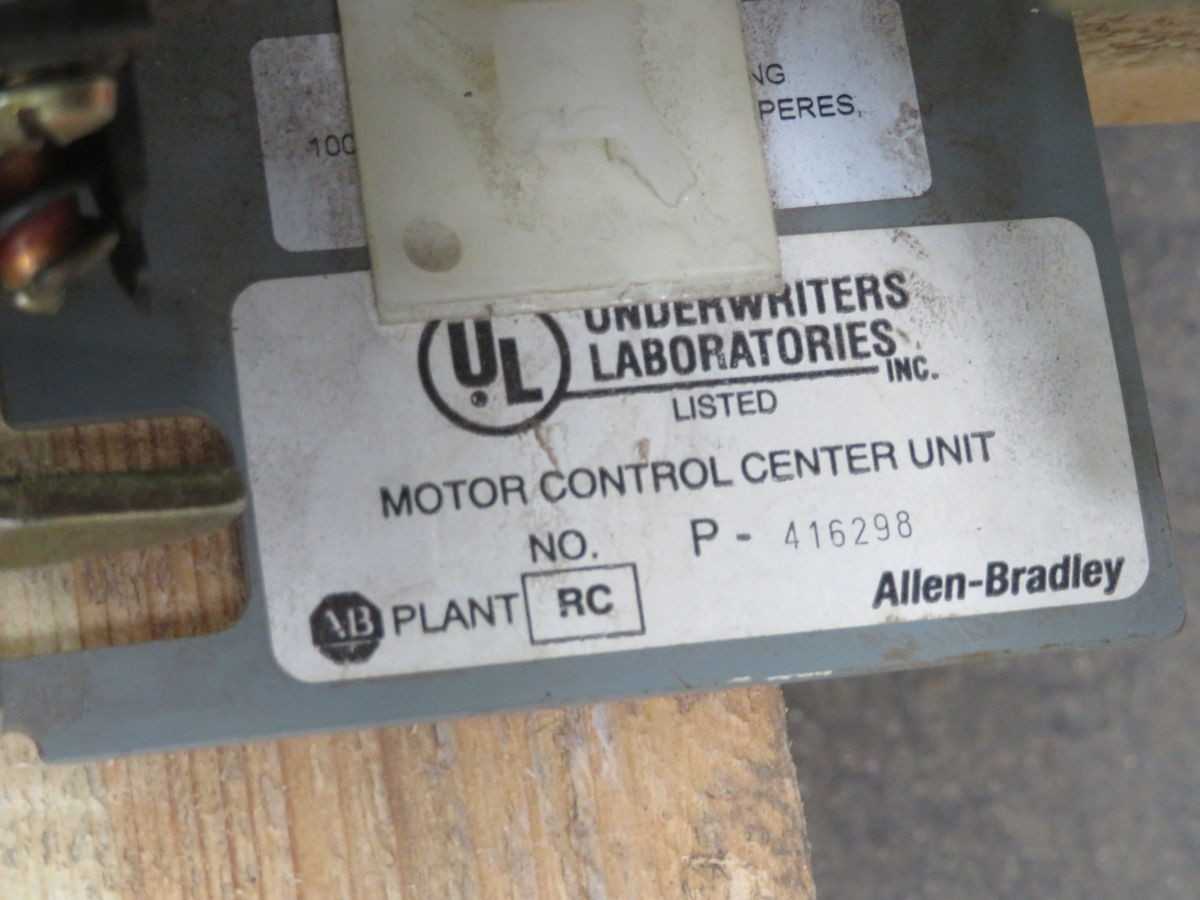 ALLEN BRADLEY 2113B-BAB-6P-17-41CA-79UL-90011 STARTER T261244 - MOTOR STARTERS