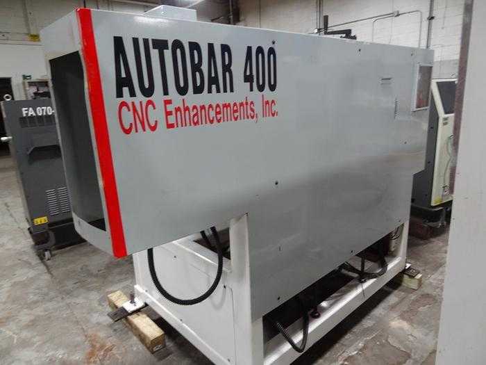 1996 CNC ENHANCEMENTS AUTOBAR 400 BAR FEEDER, 0.25-4 IN DIA, 60 IN LENGTH - BAR FEEDERS