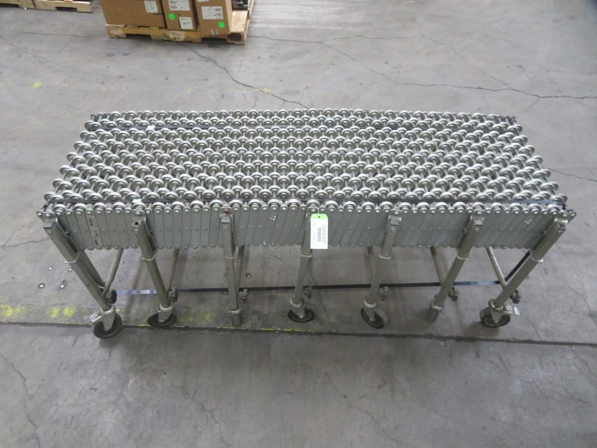 FMH CONVEYORS NESTAFLEX 226 "ACCORDION" STYLE SKATE WHEEL CONVEYOR - CONVEYORS