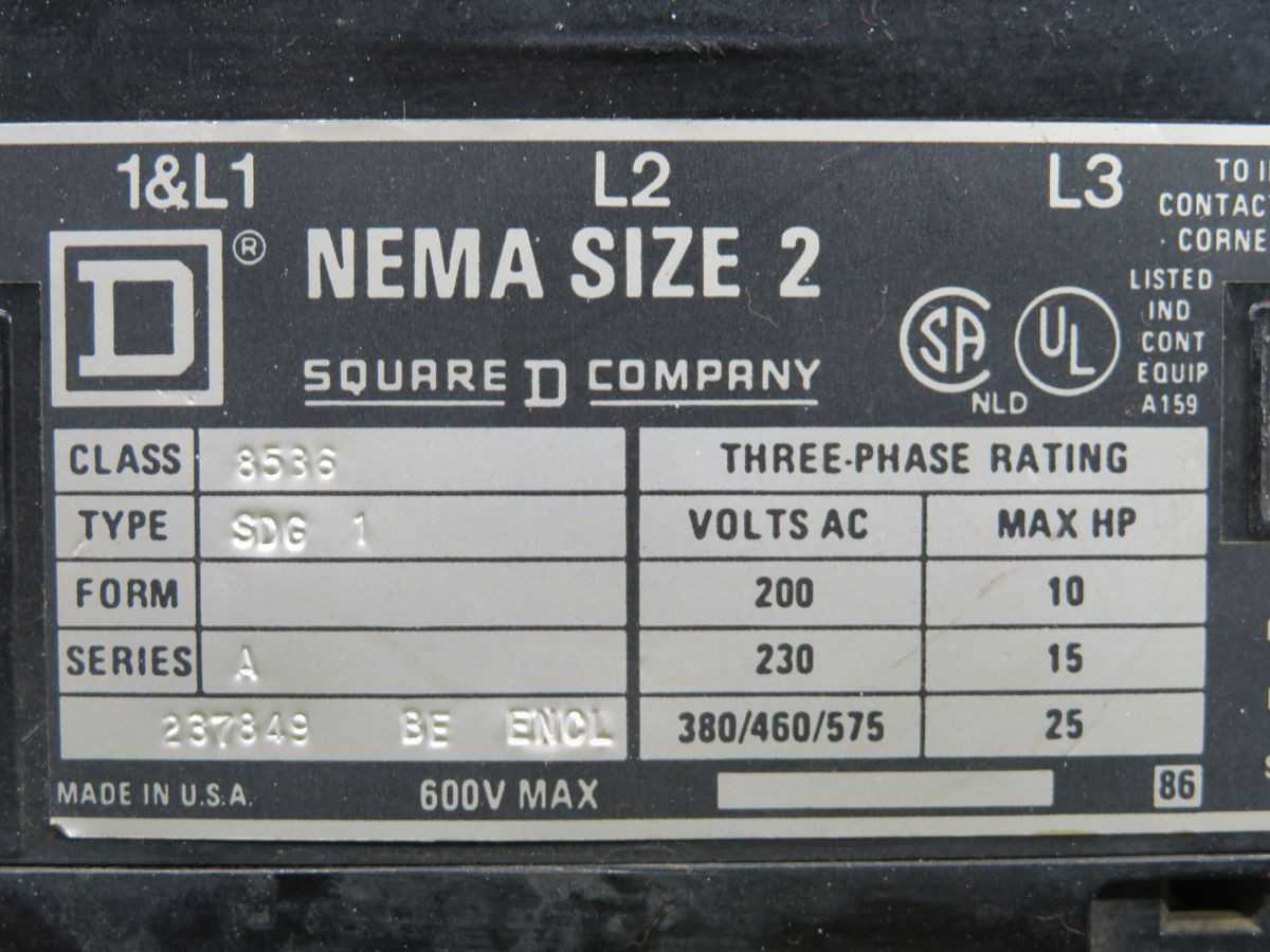 SQUARE D 8536 SDG 1 MOTOR STARTER T256322 - INDUSTRIAL PARTS