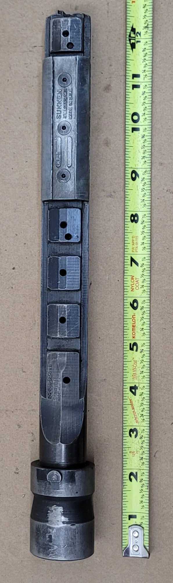 SUNNEN 2G-P28-1250 WB 2-STONE HONING MANDREL, 12.5" OAL, 1.230-1.375" DIA RANGE - MACHINE TOOLING
