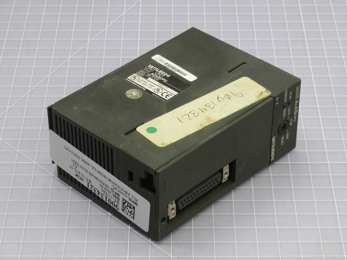 MITSUBISHI A2ASCPU, CONTROLS PLCS, 512 I/O, 14K STEPS MEMORY, 0.75US INSTR. SPEED, 1.1A 5V CURRENT - PLC MODULES