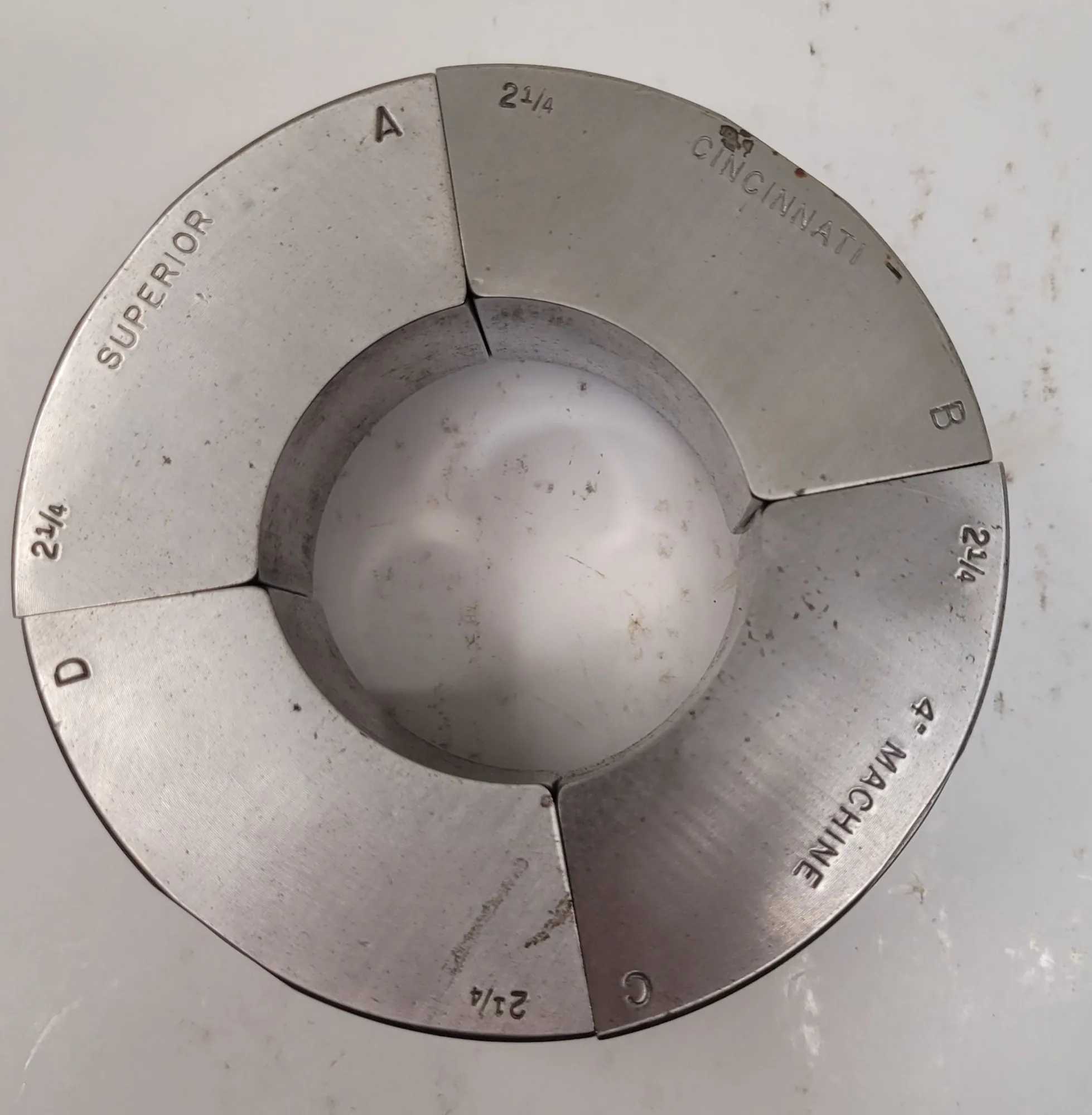 SUPERIOR CINCINNATI 2 1/4" S-STYLE EMERGENCY COLLET PAD - MACHINE TOOLING