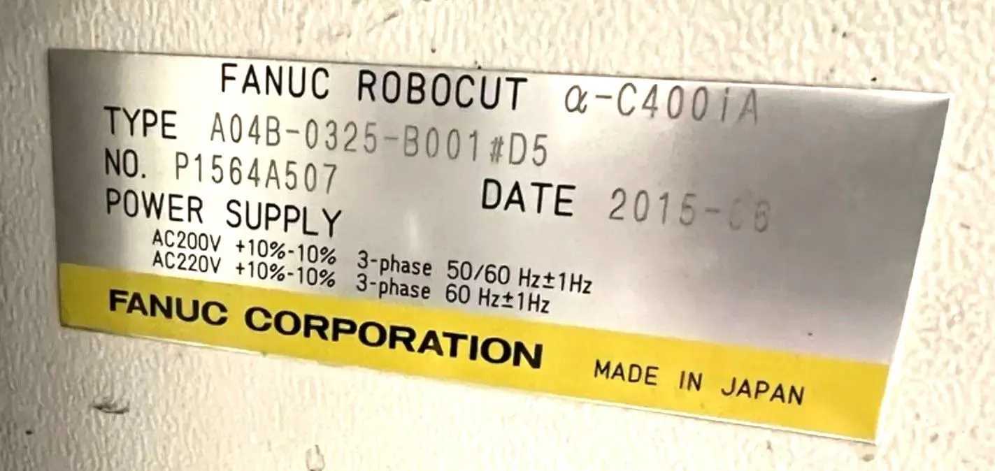 2015 FANUC Robocut A-C400iA 5-Axis Wire EDM, 145 GAL Tank, 0.012" Wire Diameter - WIRE EDM MACHINES