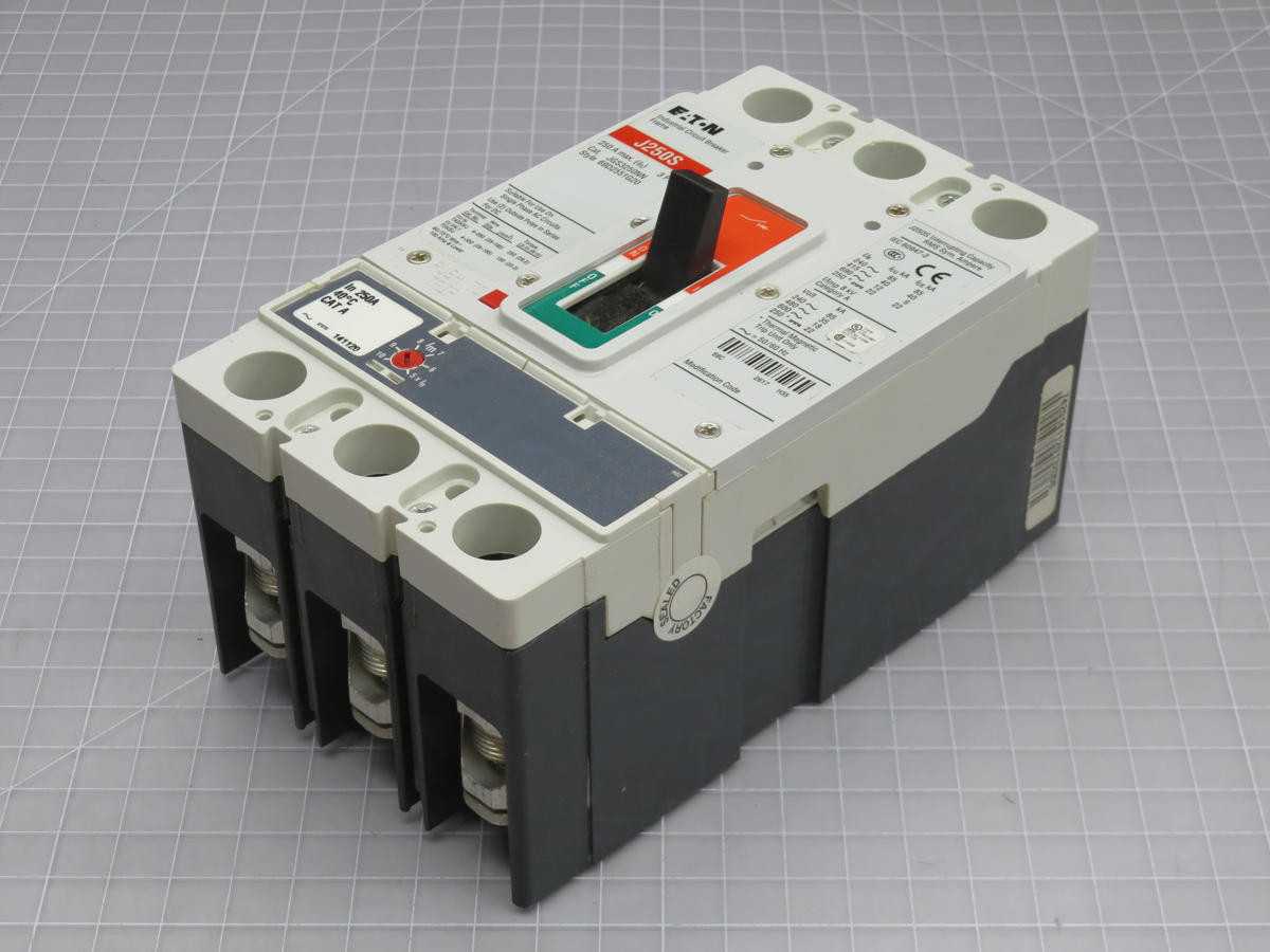 EATON JGS3250FAG CIRCUIT BREAKERS, 3-POLE, THERMAL MAG TRIP, 250 A RATING, 600 VAC MAX VOLT, 85 KAIC INT. CAP. - CIRCUIT BREAKERS