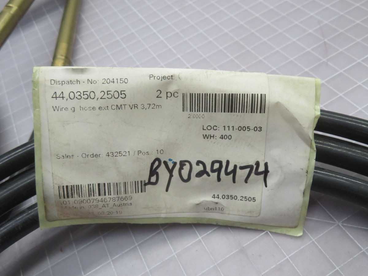 LOT OF 5 FRONIUS 44,0350,2505 CMTVR 3.72 M T266923 - AUTOMATION & CONTROLS