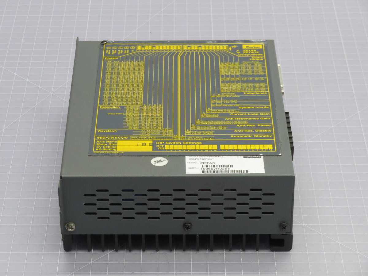 PARKER ZETA8 STEPPER DRIVE, 120-240V VOLTAGE, 0.5-8.0A OUTPUT, 50K STEPS/REV, RS232 COMM - SERVO DRIVES