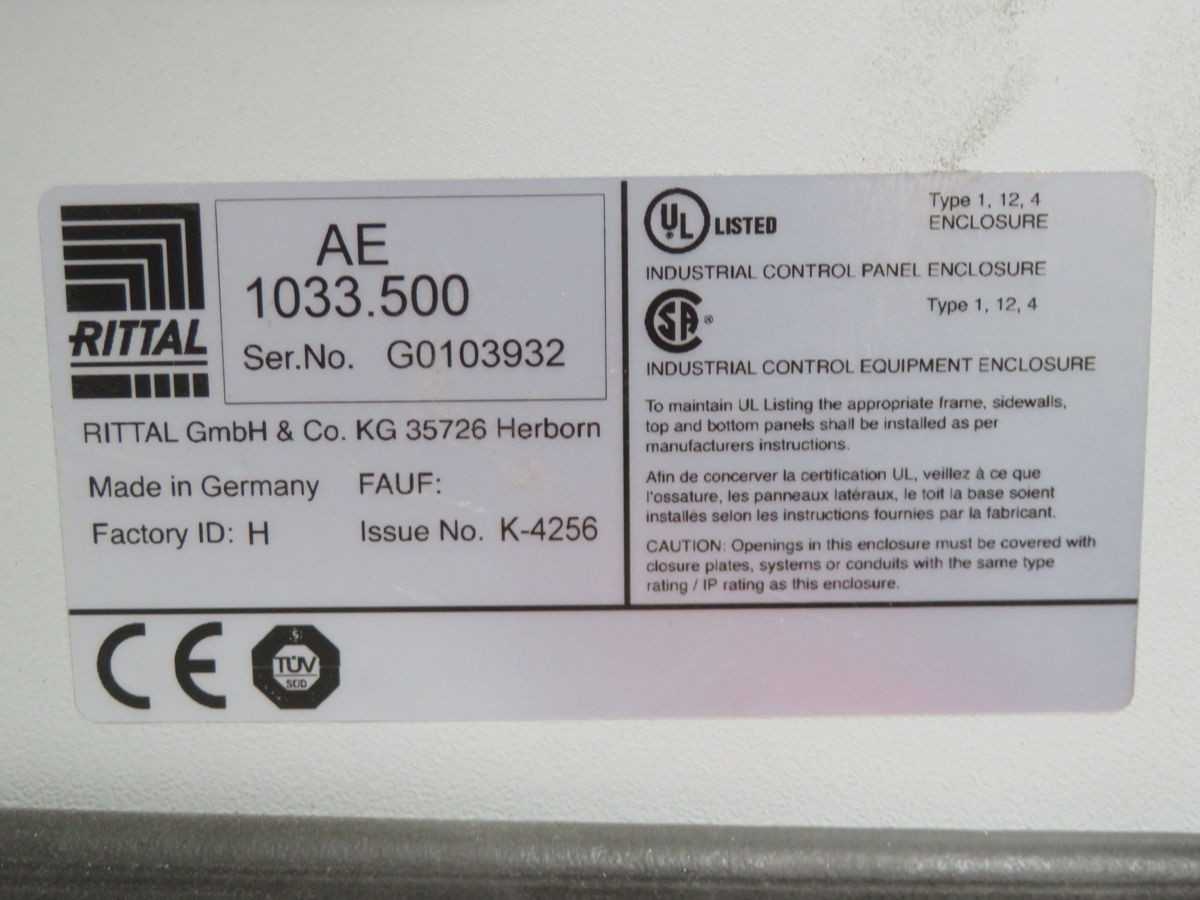 RITTAL AE1033.500 42120-DY3 INTEGRATED SURGE & POWER CONTROL ASSEMBLY T269321 - SURGE SUPPRESSOR