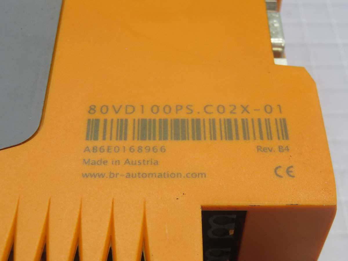 B&R AUTOMATION 80VD100PS.C02X-01 INVERTER MODULE T263639 - POWER INVERTERS