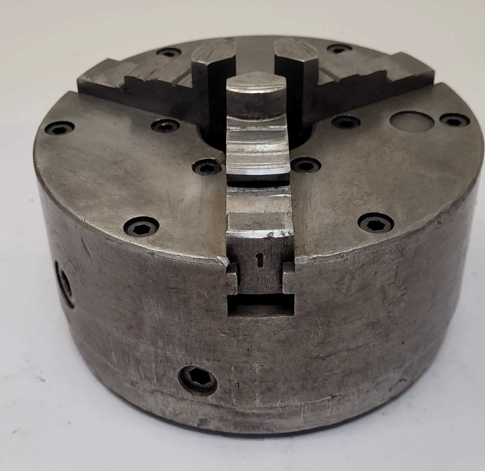 BUCK 6 INCH - 3 JAW CHUCK W/ BUCK TOOL T950 BACK PLATE - MACHINING TOOLING & PARTS