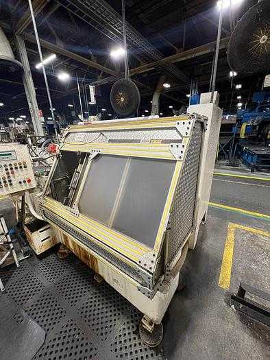 APEX 9 TON HYDRAULIC BROACHING MACHINE WITH 48" STROKE & CHIP CONVEYOR - MACHINING