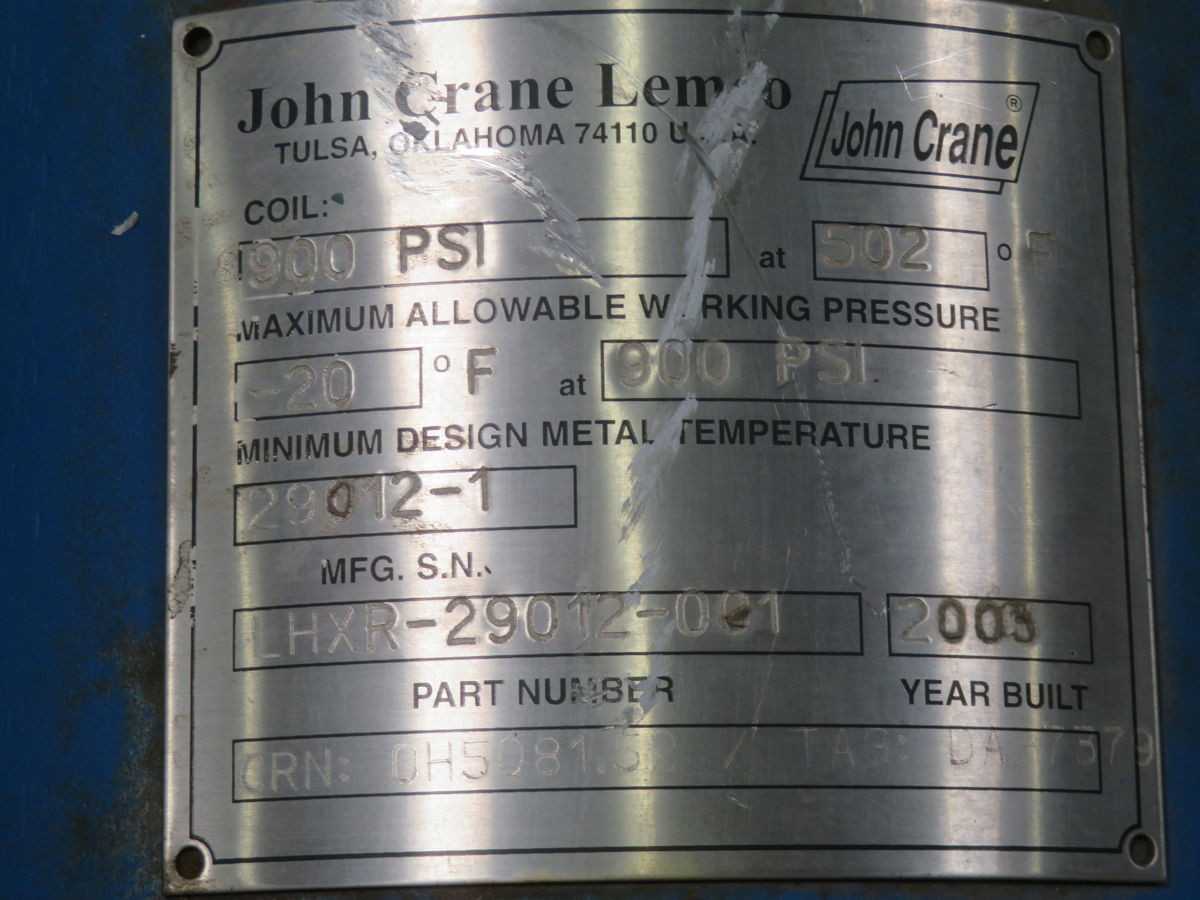 JOHN CRANE 0H5081.52 GAS TRAP / LIQUID SEPARATOR T268206 - SEALS