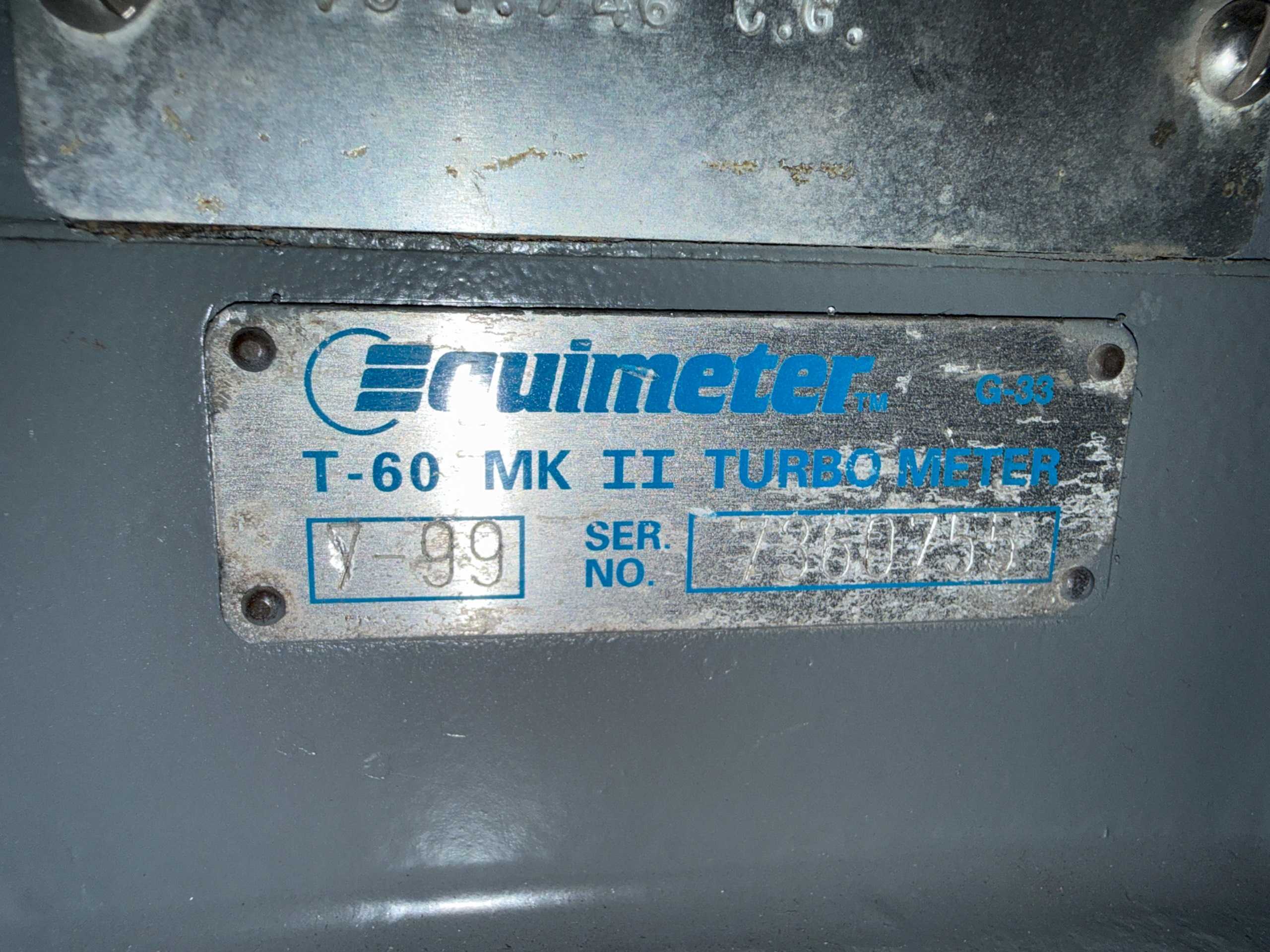 1999 Equimeter 8-Inch Turbo-Meter Gas Flow Meter, 175 Psig Maop, 60K Cfh, Mercor Mini Corrector - FLOW METER