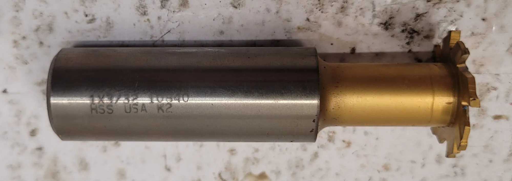 NIAGARA CUTTER TIN COATED T SLOT CUTTER TS-3206 - 3/4" SHANK X 3/32" WIDTH - MACHINING TOOLING & PARTS