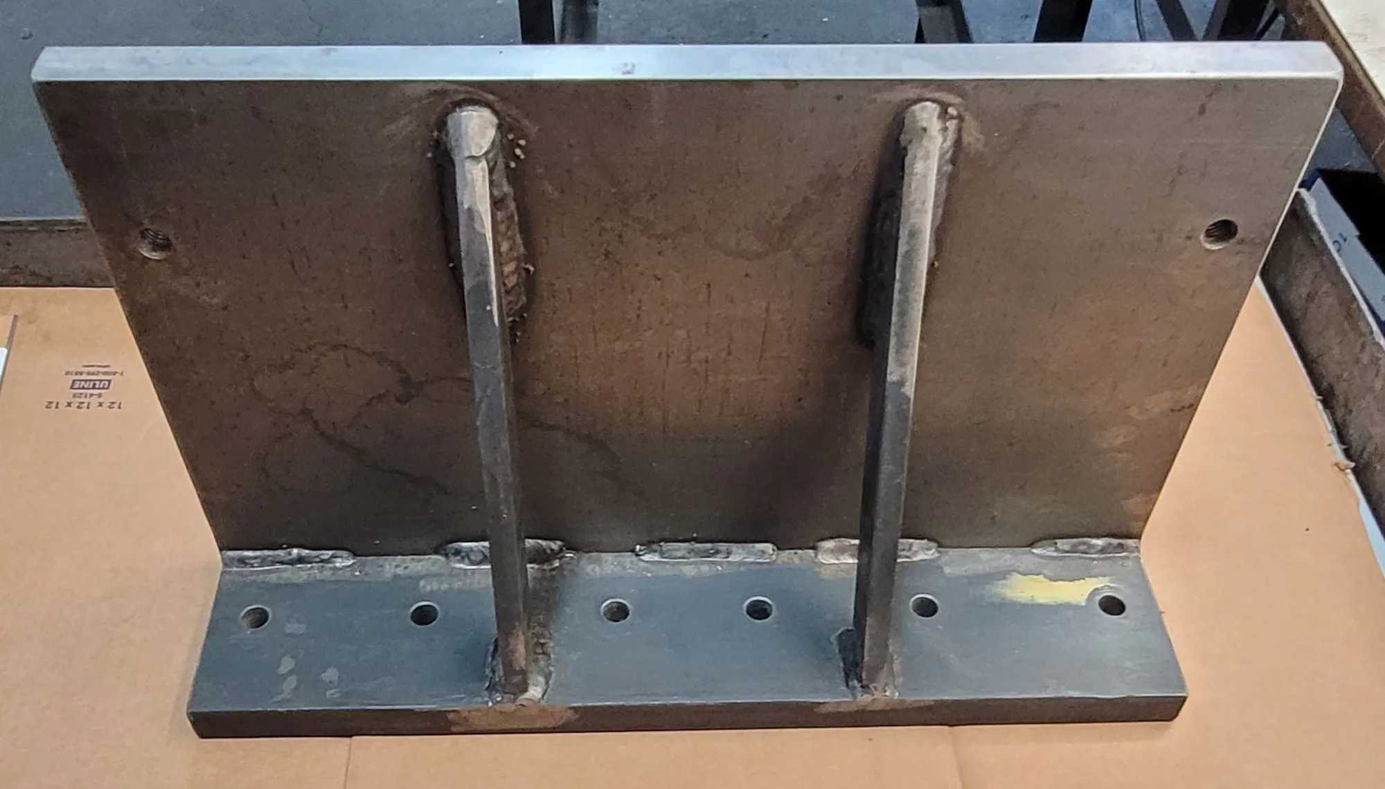 90 DEGREE ANGLE PLATE - 20IN WIDE X 12IN HIGH X 5IN DEEP (BASE) - MACHINING TOOLING & PARTS