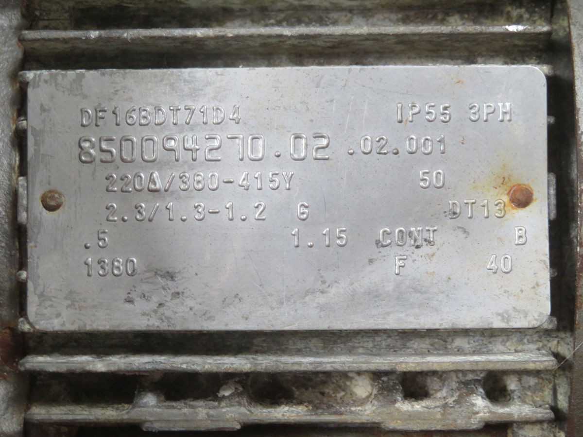 SEW EURODRIVE DF16BDT71D4 MOTOR T263377 - GEAR REDUCERS