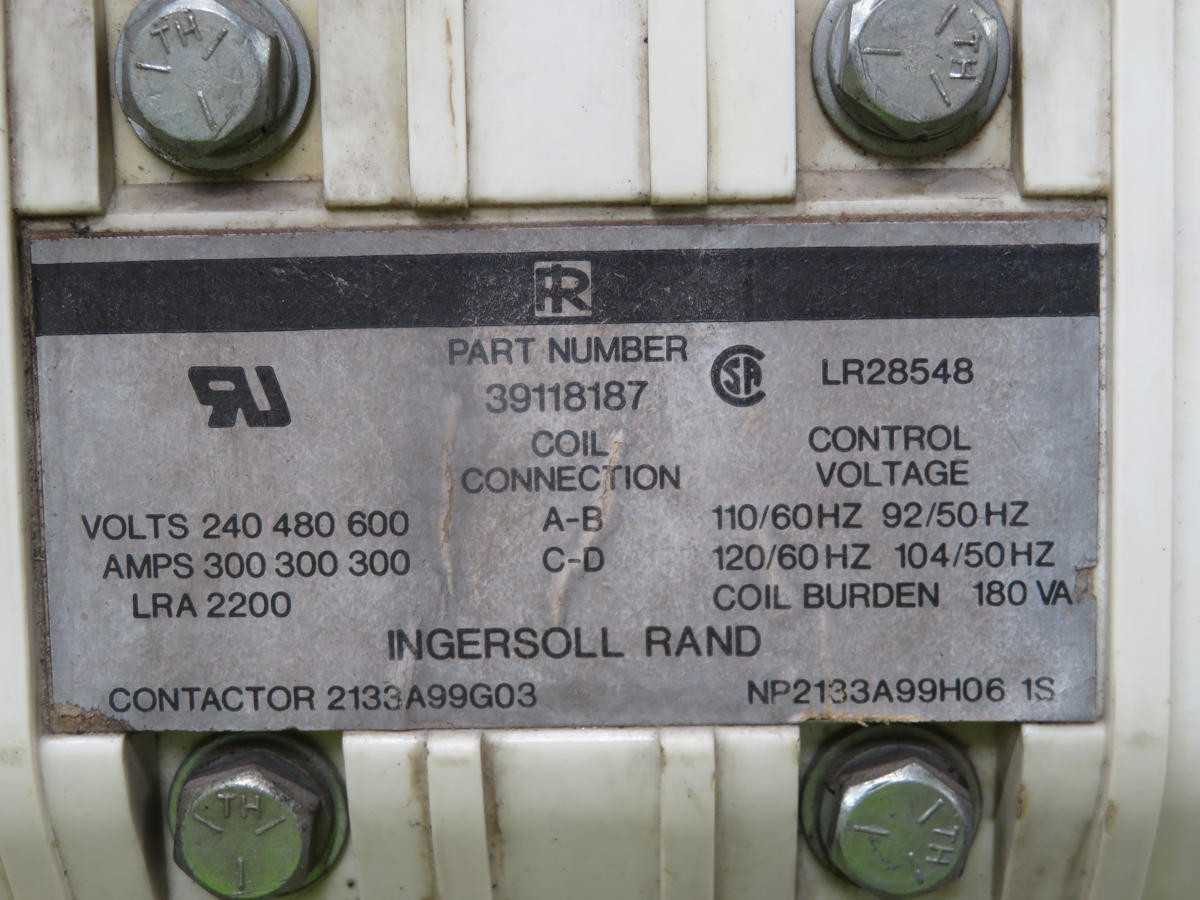 INGERSOLL RAND 39118187 1S, CONTACTORS, 250/480/600V VOLTAGE, 300A CURRENT - CONTACTORS