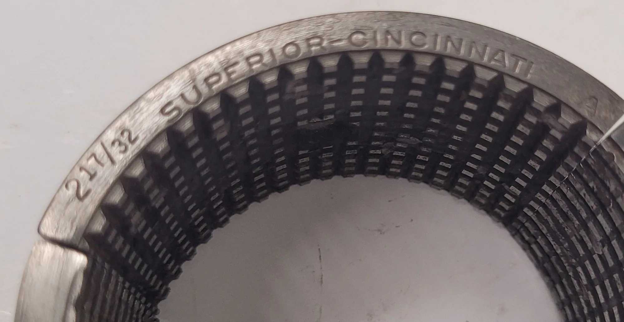 SUPERIOR CINCINNATI 2 17/32" MASTER SERRATED COLLET PAD (1-7/8” H) - MACHINING TOOLING & PARTS