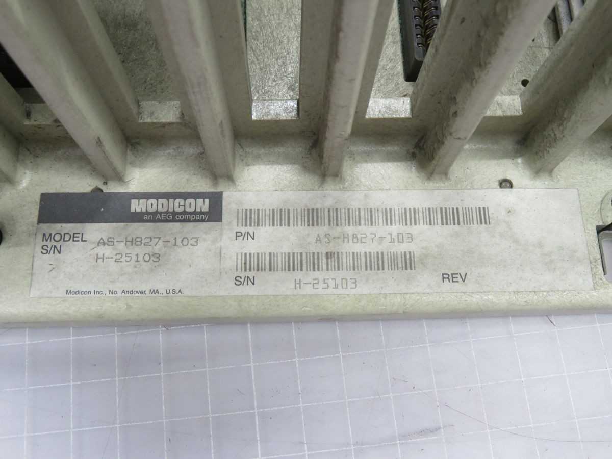 MODICON AS-H827-103 CONTROL ASSY W MODULES T267354 - INDUSTRIAL PARTS
