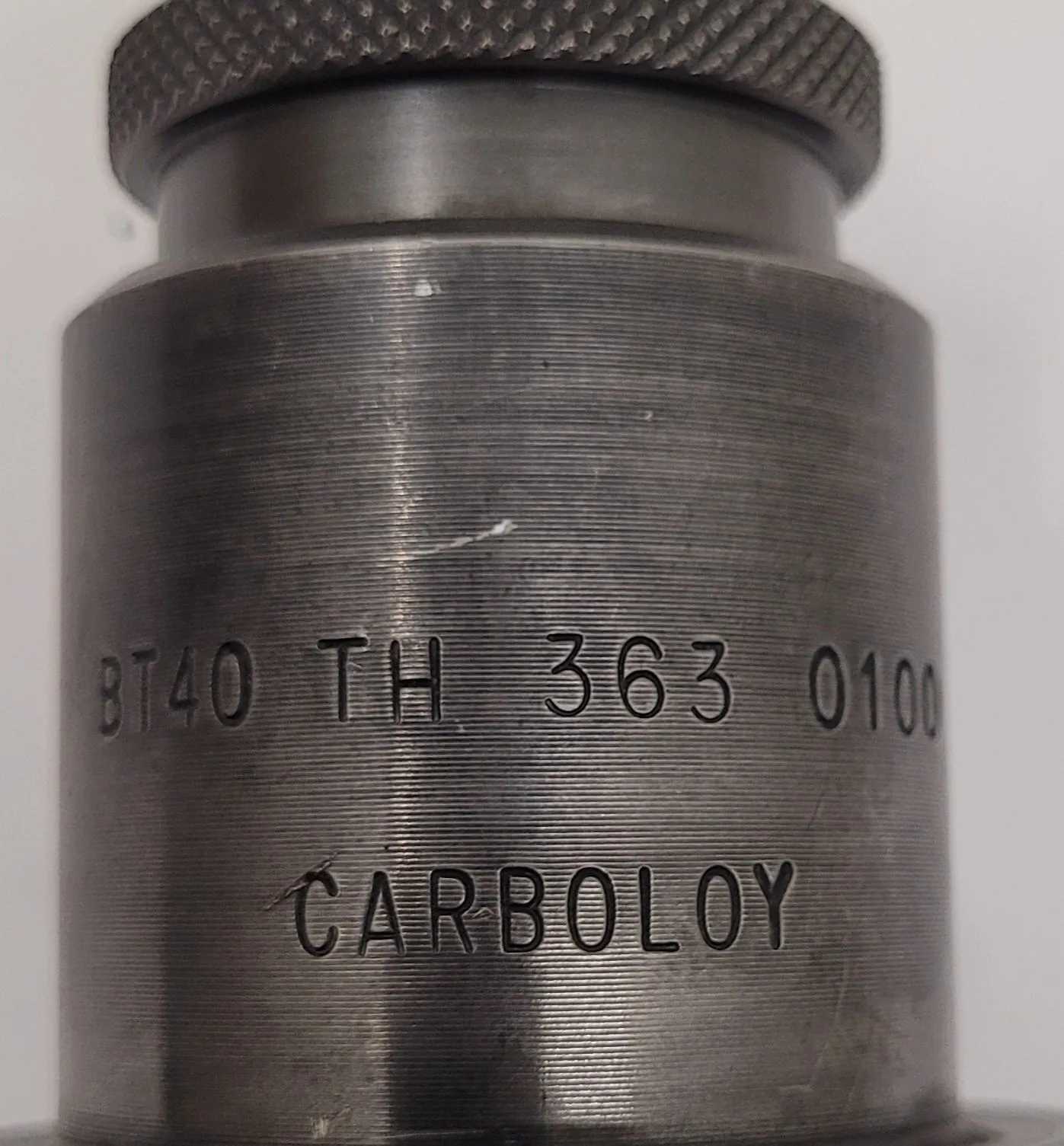 CARBOLOY BT40 TH 363 0100 TOOL HOLDER (CAT 40, 6IN OAL, .75IN BORE) - MACHINING TOOLING & PARTS